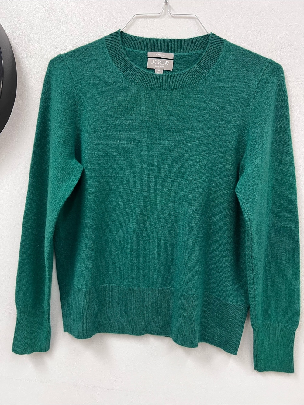 J. Crew Emerald Green Crewneck Sweater